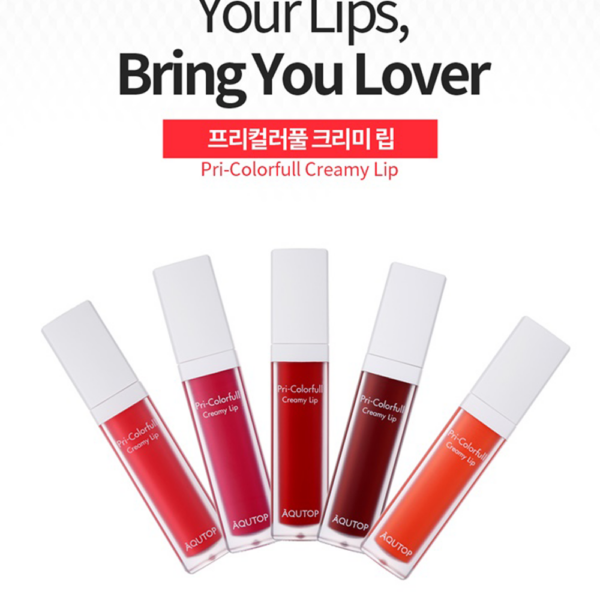 Son kem Aqutop Pri-Colorfull Creamy Lip