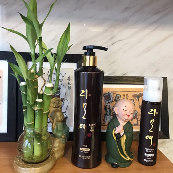 Cặp đôi dầu gội & dưỡng Damoae Therapy xuất xứ Hàn Quốc.